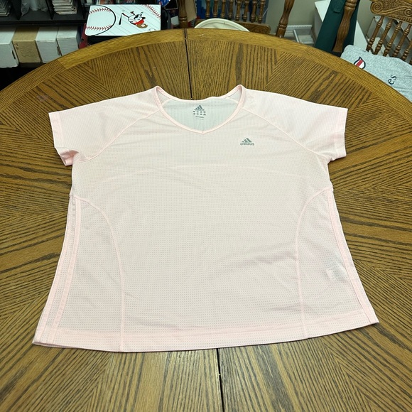 adidas Tops - Adidas Peach Colored Climalite Shirt